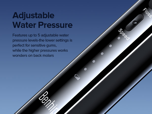electric toothbrush with water flosser