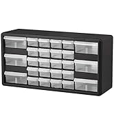 Akro-Mils 10126, 26 Drawer Plastic Parts Storage Hardware and Craft Cabinet, 20-Inch W x 6-Inch D...