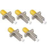 5 Pcs LC Female to ST Female Simplex Fiber Optic Coupler Single Mode Fiber Optic Adapter