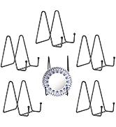 Kruodop 5 Pack Plate Stands for Display, 3 Inch Plate Holder Display Stand, Metal Frame Holder St...