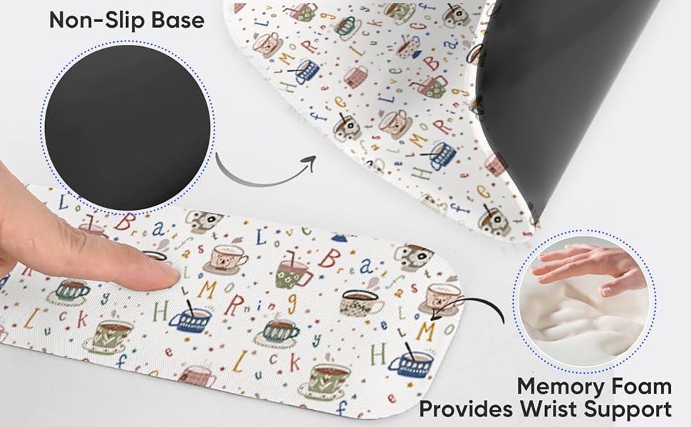 Keyboard Wrist Rest and Mouse Pad with Wrist Support