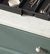 Lifewit Utensil Organizer for Kitchen Drawers, Expandable Cooking Utensil Tray, Adjustable Cutler...