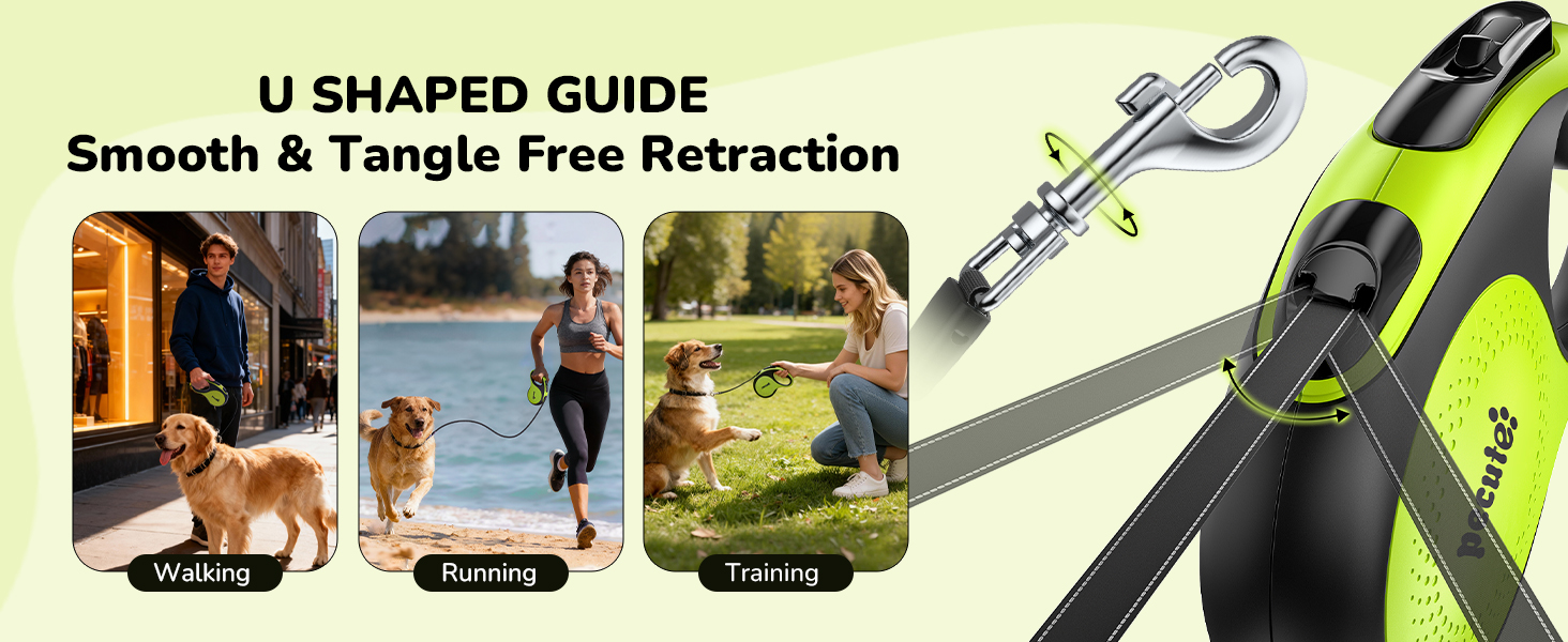 retractable dog leash for training