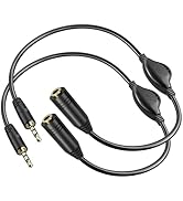 PChero 2 Packs 3.5mm Headphone Extension Cables with Mic, Male to Female Stereo Audio Jack Extend...