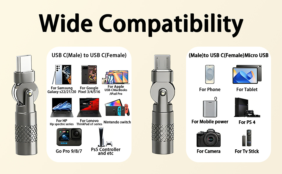 USB C 90 Degree Adapter