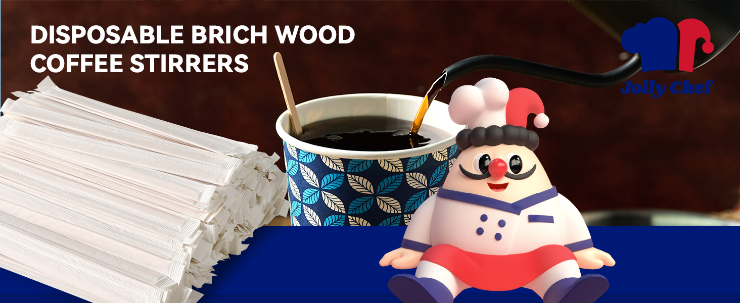 wooden coffee stirrers 7 in