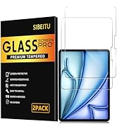 SIBEITU Screen Protector for iPad Air 11 Inch 2024 Model M2, 2 Pack iPad Air 6th Generation Tempe...