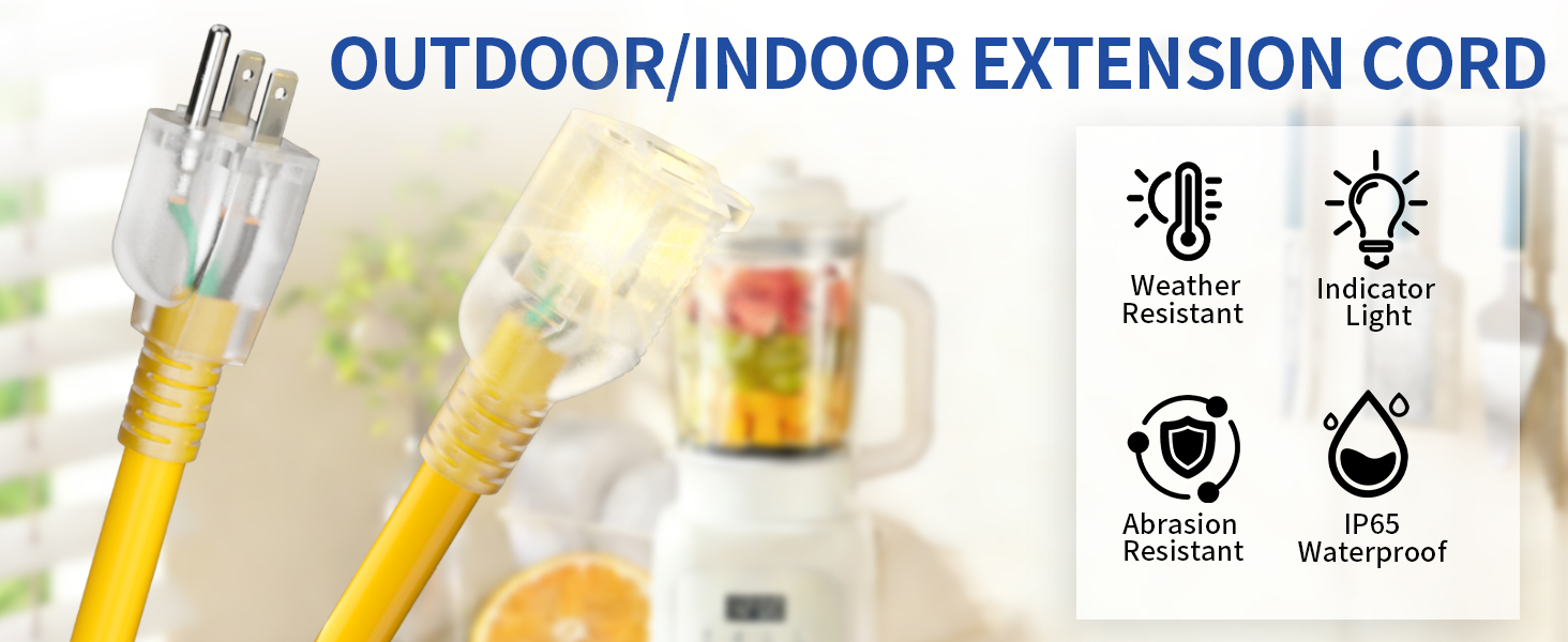 OUTDOOR/INDOOR EXTENSION CORD