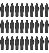 ZGLUZP 25 Pcs Black Soft Rubber Practice Arrowhead Safety Glue On Target Arrow Tips for Shooting ...