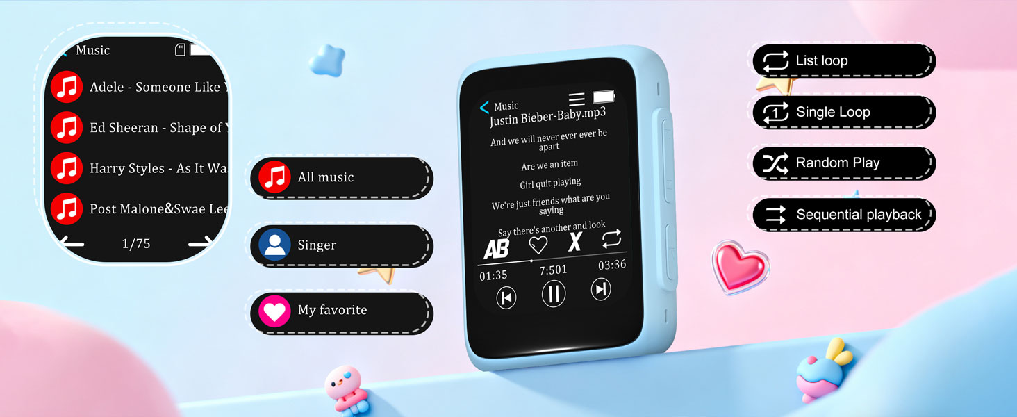 mp3 player with speaker, mp3 player with speaker built in, mp3 speaker