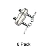 OTTFF 8 Pack Double Ended Conical Truss Coupler with Clips, Stage Lighting Replace Parts - Fit F3...