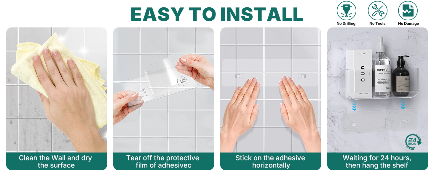 shower holder for wall