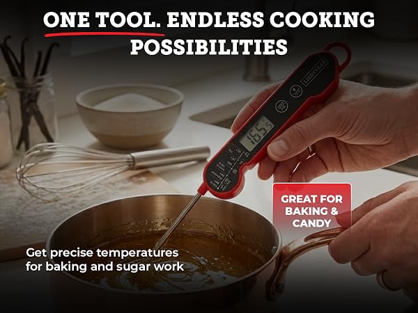 food-grade stainless steel temperature probe highlighting material quality and safety