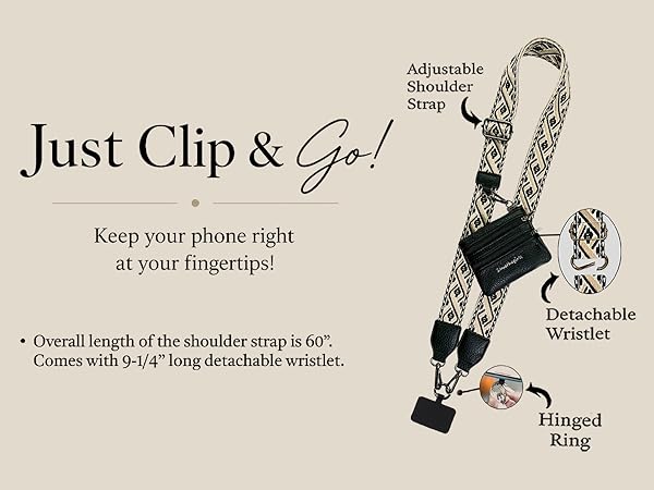 Just Clip &amp; Go. Keep your phone right at your fingertips.
