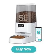 Invengo MeowServe S20 Automatic Cat Feeder – 5L Timed Food Dispenser with APP Control, SUS 304 + ...