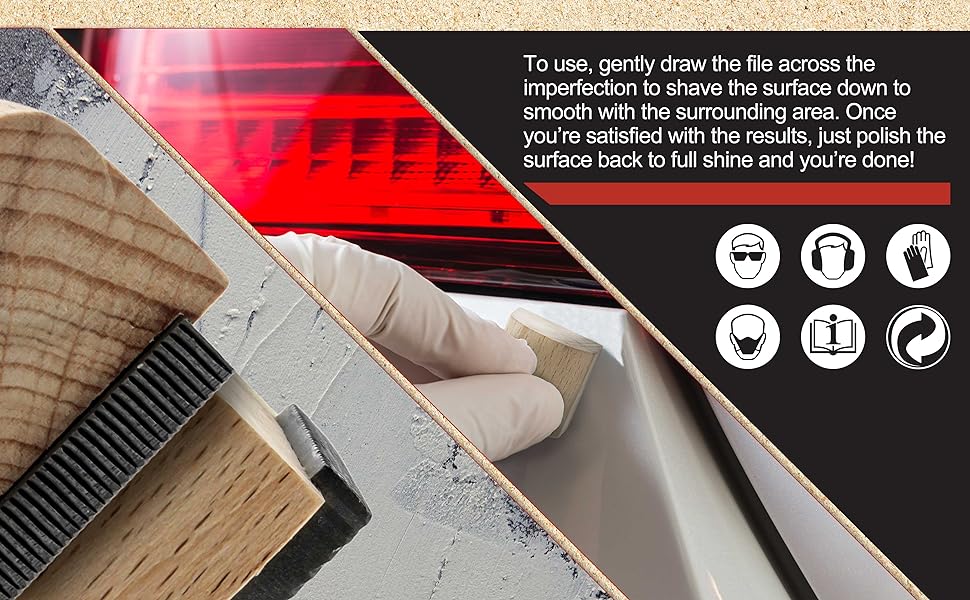 Dura-Gold Paint Nib File Tool – Removes Runs, Dust &amp;amp; Defects for Auto Paint &amp;amp; Finish Repair