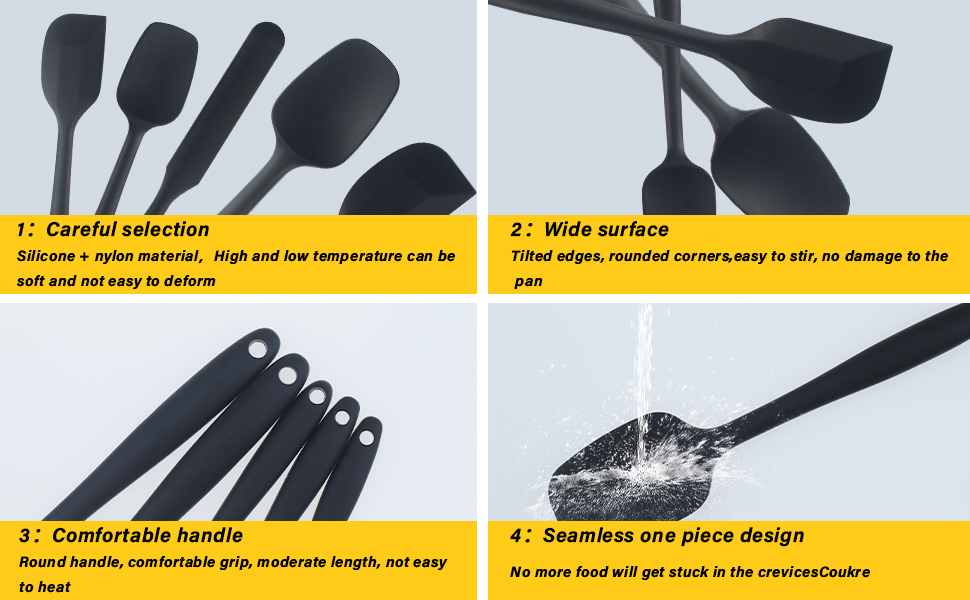 spatula kitchen utensils kitchen tools rubber spatula set silicone kitchen utensils egg spatula