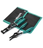 LIBRATON 2Pcs Hose Clamp Pliers Set with Swivel Pliers for Removal/Installation, Fuel Oil Water P...