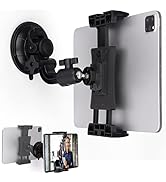 Mippko Mirror & Bathroom Tablet Holder Suction Cup Mount, 3.5 " Suction Base for Glass / Wall / M...