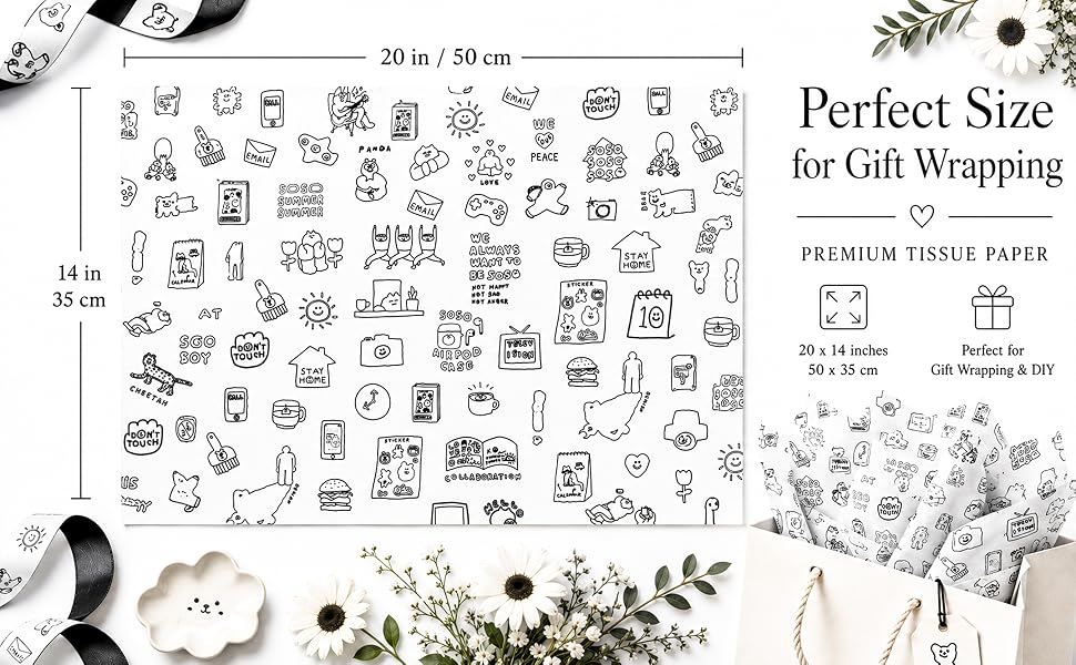 tissue wrapping paper sheets