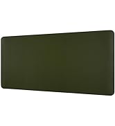 Laokiiy Desk Mat, Dual-Sided Desk Pad, Large Mouse Pad for Desk, Natural Cork &amp; PU Leather Non-Sl...