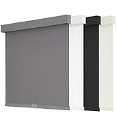AOSKY Blackout Roller Shades Cordless Blinds for Windows, Free-Stop Shades with Valance, Thermal ...