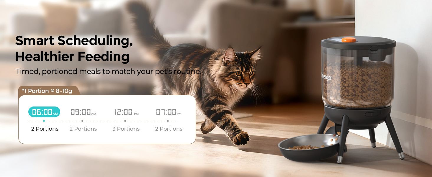 Text reads 'Smart Scheduling'. Interior scene showing furniture and tech devices, focused on smart home automation features.