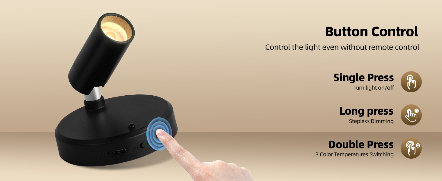 spotlight indoor button control