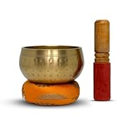 Nature's Own Tibetan Singing Bowl Set Easy to Play Meditation Sound Bowl Handcrafted in Nepal for...