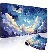 Mcapirivo Blue Nebula Aesthetic Large Gaming Mouse Pad 31.5