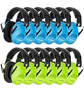 Floriogra 12 Pack Noise Canceling Headphones for Kids, Kids Ear Protection Earmuffs for Autism, T...