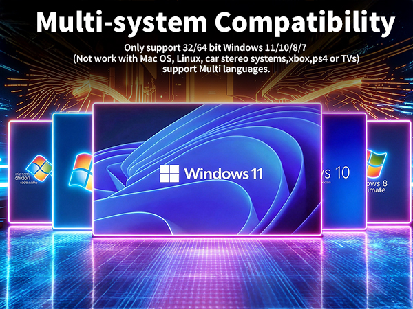 Plug&amp;Play USB Bluetooth 6.0 Adapter for Desktop PC Pair BT Headphones/Speaker/Mouse/Keyboard/Printer