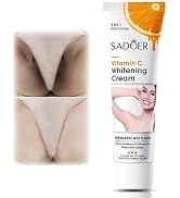 Skin Whitening Cream for Body, Dark Spot Remover Corrector for Intimate Areas, Bleaching and Biki...