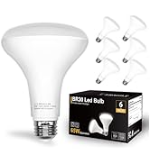 DAYBETTER BR30 LED Light Bulbs Indoor Flood Light, 6Pack 5000K Daylight White LED Bulb 65W Equiva...
