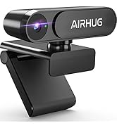 Webcam No Mic with Privacy Cover, USB Web Cam for Computer and Laptop Plug & Play, Web Camera Wit...