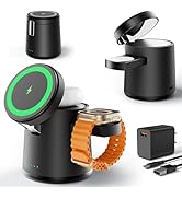 2025 Upgrade 3 in 1 Charging Station for Apple MagSafe Charger, Adjustable Portable Wireless Char...