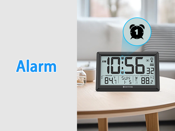 alarm clocks for bedrooms battery operated alarm clock automatic time set