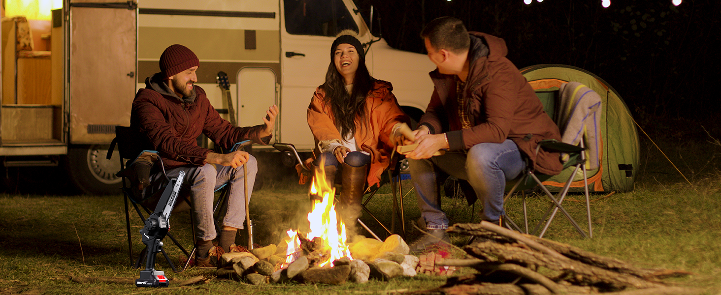 Mini Chainsaw 6-Inch with 2 Battery Mini Electric Chain Saws Cordless