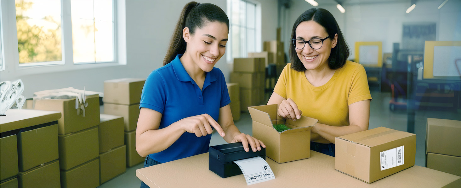 NULLTONEX Bluetooth Thermal Shipping Label Printer is suitable for use in warehouses