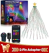 Super RGB 6Ft Smart Christmas Tree Lights, 400 LEDs DIY Tree Decor Lights, APP Control with Music...
