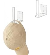 YAWSOUP Clear Acrylic Baseball Cap Organizer (2 Pack) - Floating Hat Rack Display Holds 10-15 Hat...