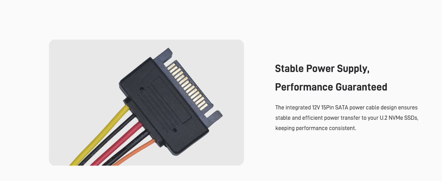 LetLinkSo PCIe 5.0 MCIO x8 to U.2 SFF-8639 8i NVMe SSD Cable Gen5 Adapter 4