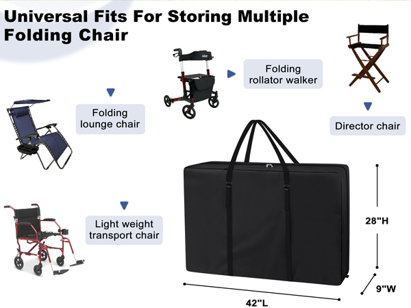 folding chair bag size