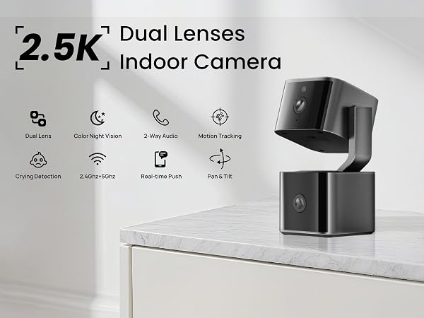 2.5K Dual lenses indoor camera