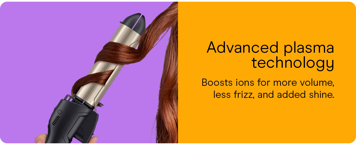 advanced plasma technology - boost ions for more volume, less frizz, and added shine