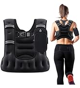 ZELUS Weighted Vest for Women Men, 6/8/12/16/20LB U-Shaped Ergonomic for Even Weight Distribution...