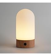 WEILAILUX Battery Operated Shower Lamp Waterproof, Small Portable Cordless Table Lamp Rechargeabl...