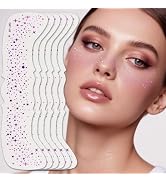 Wendy 10PCS Glitter Freckles Face Tattoo, Makeup Patches - Face Glitter Makeup Speckles, Waterpro...