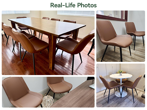 brown leather chairs set of 2