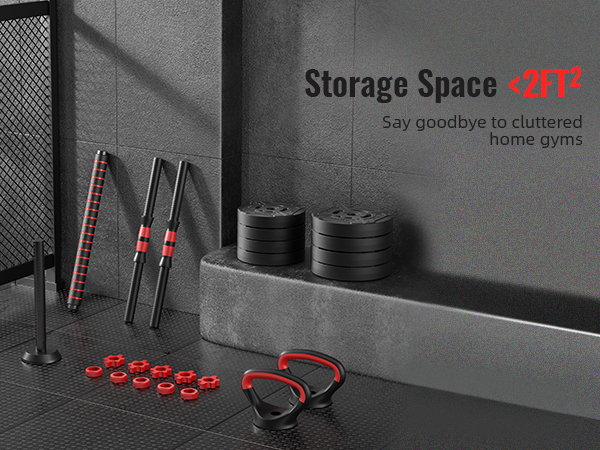 4 in 1 adjustable dumbbell 40lb